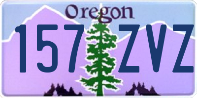 OR license plate 157ZVZ