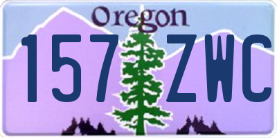 OR license plate 157ZWC