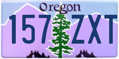 OR license plate 157ZXT