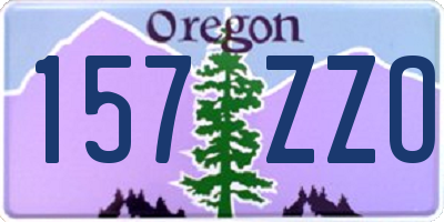 OR license plate 157ZZO
