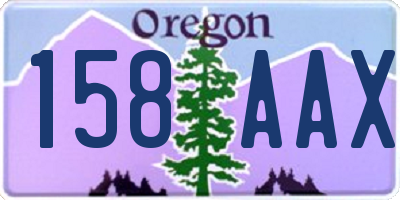OR license plate 158AAX