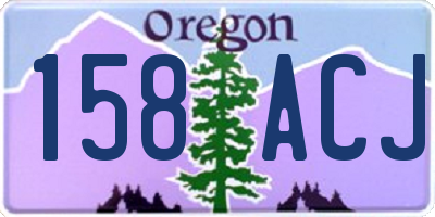 OR license plate 158ACJ