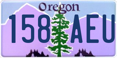 OR license plate 158AEU