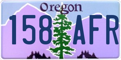 OR license plate 158AFR