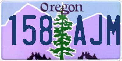 OR license plate 158AJM