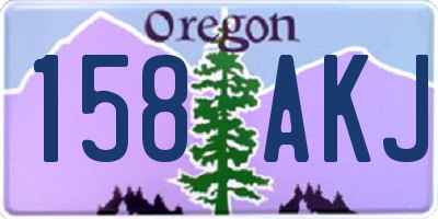 OR license plate 158AKJ
