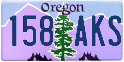 OR license plate 158AKS