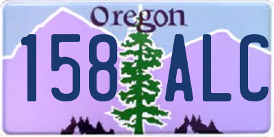 OR license plate 158ALC