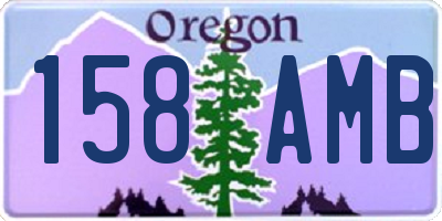 OR license plate 158AMB