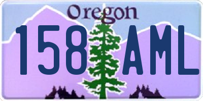 OR license plate 158AML