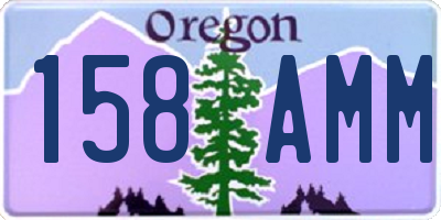 OR license plate 158AMM