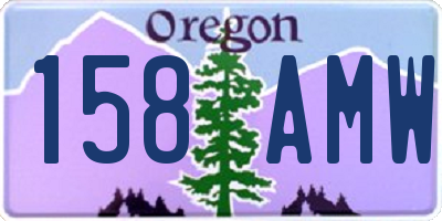 OR license plate 158AMW