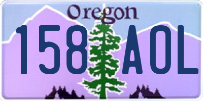 OR license plate 158AOL