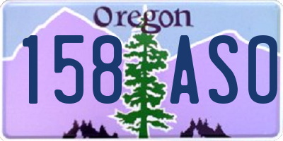 OR license plate 158ASO