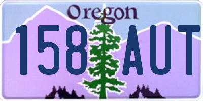 OR license plate 158AUT