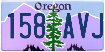 OR license plate 158AVJ