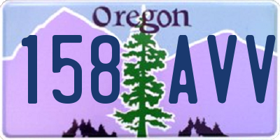 OR license plate 158AVV