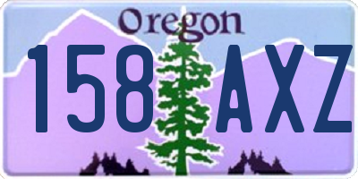 OR license plate 158AXZ
