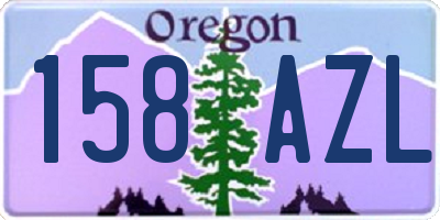 OR license plate 158AZL
