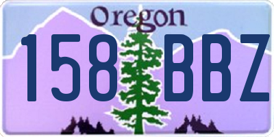 OR license plate 158BBZ