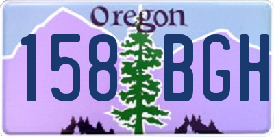 OR license plate 158BGH