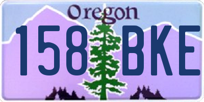OR license plate 158BKE
