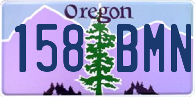 OR license plate 158BMN