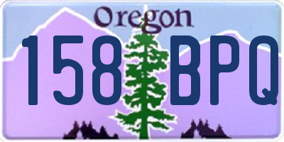 OR license plate 158BPQ