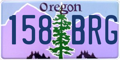 OR license plate 158BRG