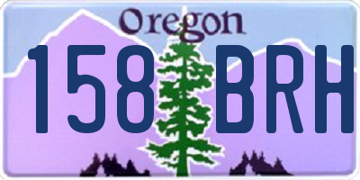 OR license plate 158BRH