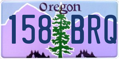 OR license plate 158BRQ