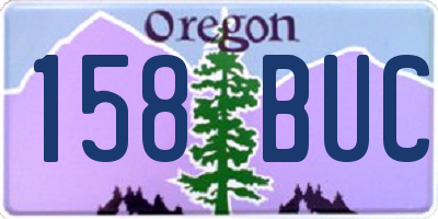 OR license plate 158BUC