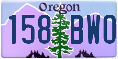 OR license plate 158BWO