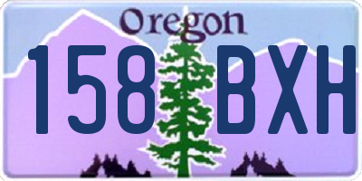 OR license plate 158BXH