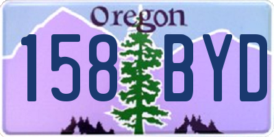 OR license plate 158BYD