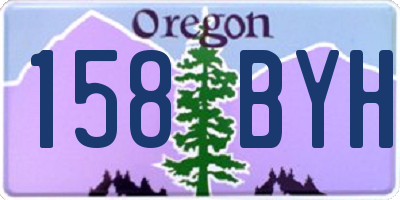 OR license plate 158BYH