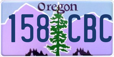 OR license plate 158CBC