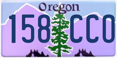 OR license plate 158CCO
