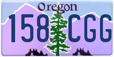 OR license plate 158CGG