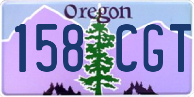 OR license plate 158CGT