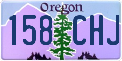OR license plate 158CHJ