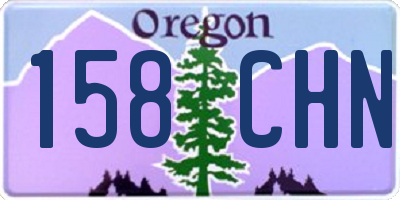 OR license plate 158CHN
