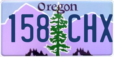 OR license plate 158CHX