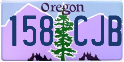 OR license plate 158CJB