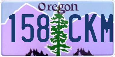 OR license plate 158CKM
