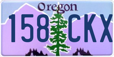 OR license plate 158CKX