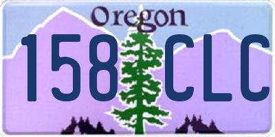 OR license plate 158CLC