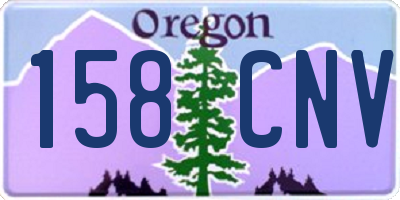 OR license plate 158CNV
