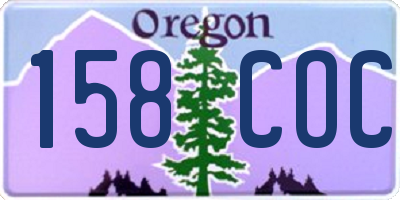 OR license plate 158COC