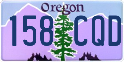 OR license plate 158CQD